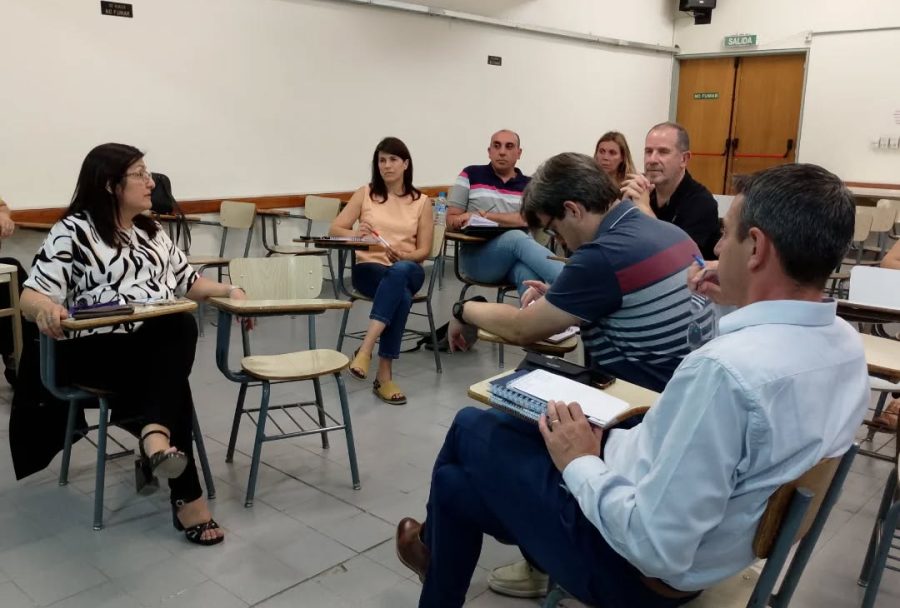 Reunión sobre incubación de proyectos con representantes de la UCCuyo y de la Universidad de la Santísima Concepción de Chile